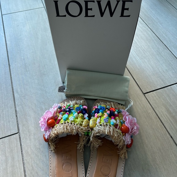 Loewe Shoes - Loewe Colorful Beaded Sandals